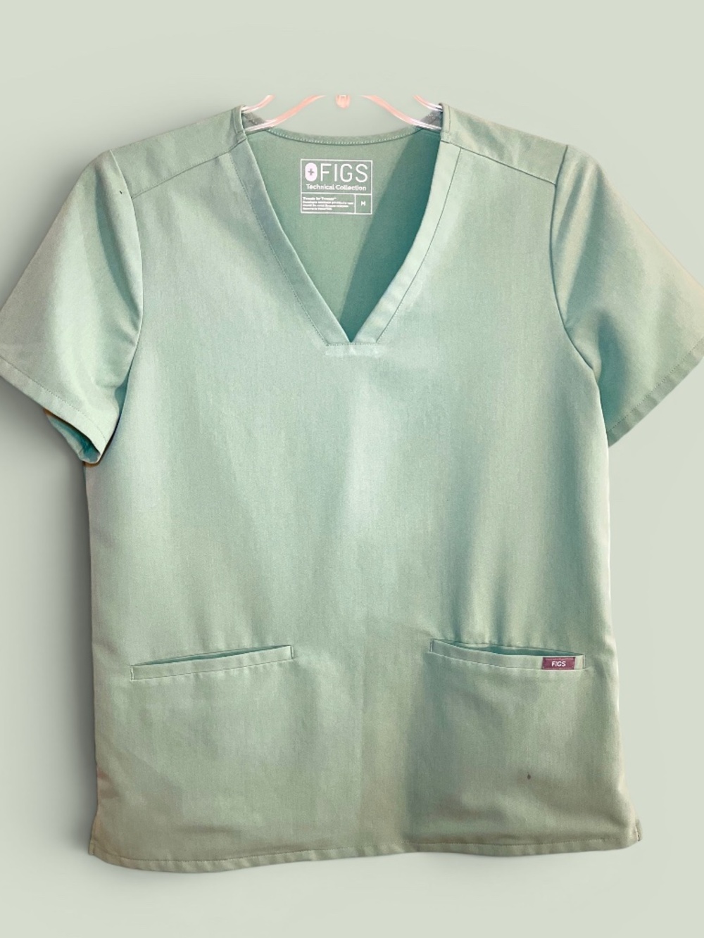 Figs Jade Three-Pocket Casma Scrub Top PO# 1500 Size Medium